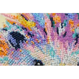 Pagrindinis karoliukų siuvinėjimo rinkinys Ežiukas (Dekoro scenos) 20x20 cm AAMB-101