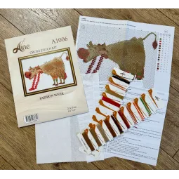 Kit de point de croix - Collection Aine «Fashion Week» 21x15 cm SRA1006