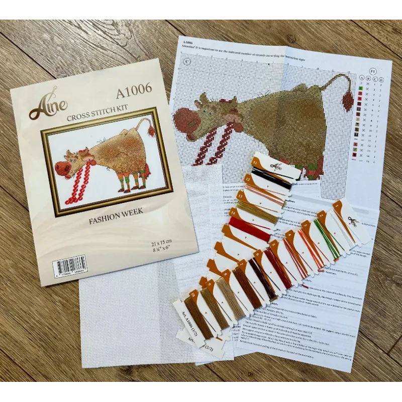 Набор для вышивки крестом - коллекция Aine "Неделя моды" 21x15 см SRA1006