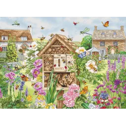 Kreuzstich-Set "Busy Bee Hotel" 41x30cm SLETIL8104