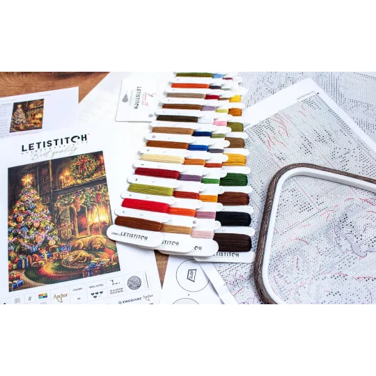 Набор для вышивания крестиком "Сочельник" 25x33см SLETIL8106