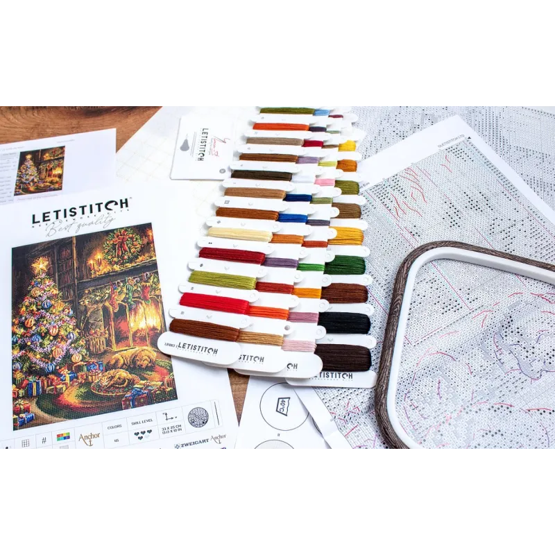 Набор для вышивания крестиком "Сочельник" 25x33см SLETIL8106