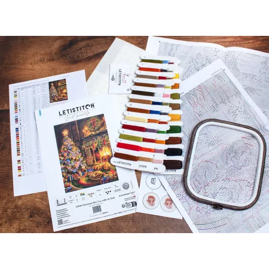 Набор для вышивания крестиком "Сочельник" 25x33см SLETIL8106