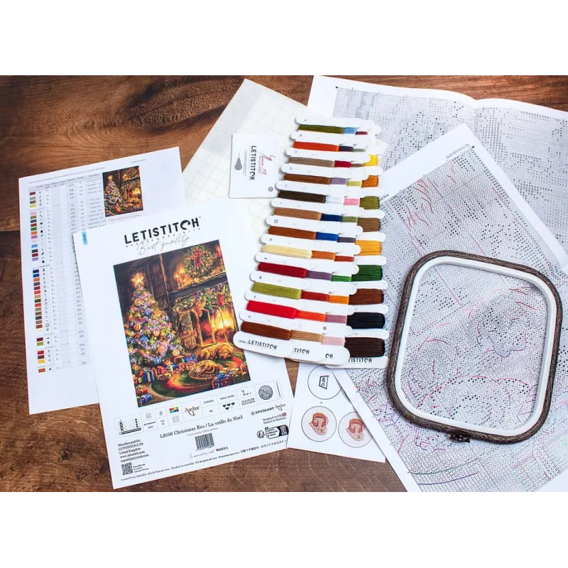 Набор для вышивания крестиком "Сочельник" 25x33см SLETIL8106