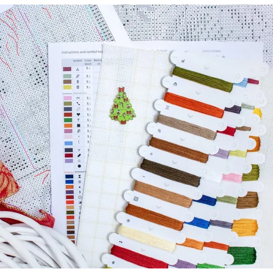 Набор для вышивания крестиком "Сочельник" 25x33см SLETIL8106