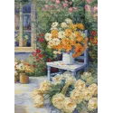 Cross Stitch Kit Garden Corner 27x36,5cm SBU5056