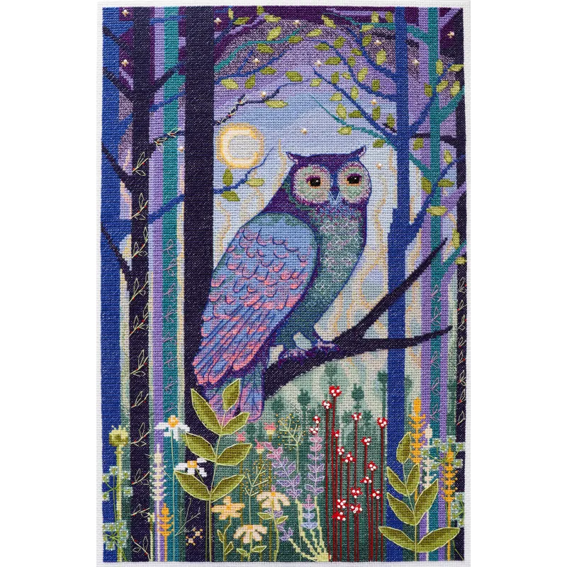 Набор для вышивания крестиком Густой лес (Deco Scenes) 28x43 см AAH-214