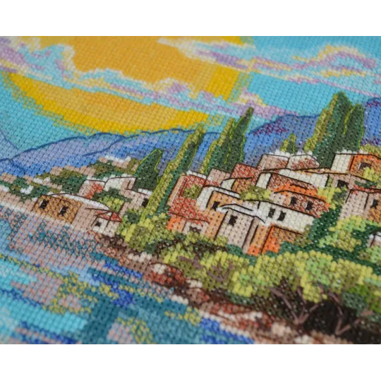 Kreuzstich-Set Die Sonne Siziliens (Deco Scenes) 25x30 cm AAH-215