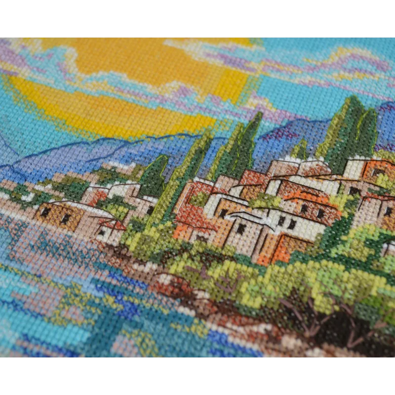Kreuzstich-Set Die Sonne Siziliens (Deco Scenes) 25x30 cm AAH-215