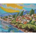 Kreuzstich-Set Die Sonne Siziliens (Deco Scenes) 25x30 cm AAH-215