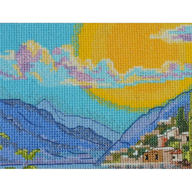 Kreuzstich-Set Die Sonne Siziliens (Deco Scenes) 25x30 cm AAH-215