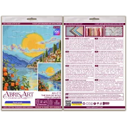 Cross stitch kit The sun of Sicily (Deco Scenes) 25x30 cm AAH-215