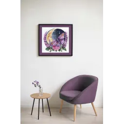 Cross stitch kit Enchanted by the moonlight (Deco Scenes) 28x30 cm AAH-224