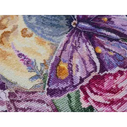 Kit de point de croix Enchanté par le clair de lune (Scènes Déco) 28x30 cm AAH-224