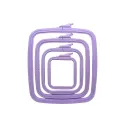 Cercle en plastique carré (rectangulaire) Nurge 25x28 cm (lilas) 170-14LI