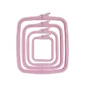 25x28 cm Plastic Square Hoop (pink) 170-14PI