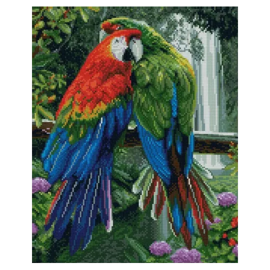 (Abandonné) Peinture Diamant "ArtCity" sur le châssis À la cascade 30x40 cm VA802