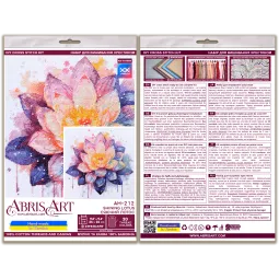 Наборы для вышивания крестиком "Сияющий лотос" (Deco Scenes) 24x24 см AAH-212