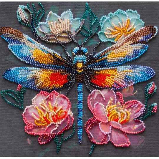 Kit de broderie de perles principal Ailes vacillantes (Décors) 20x20 cm AAMB-106