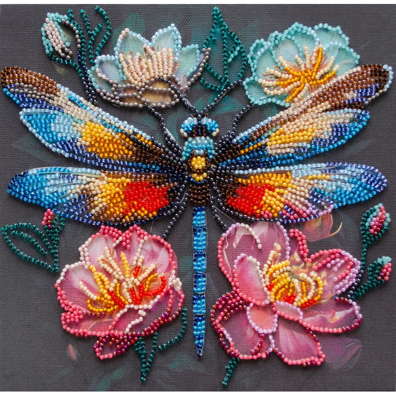 Kit de broderie de perles principal Ailes vacillantes (Décors) 20x20 cm AAMB-106