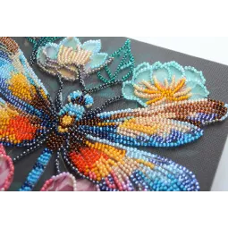 Kit de broderie de perles principal Ailes vacillantes (Décors) 20x20 cm AAMB-106
