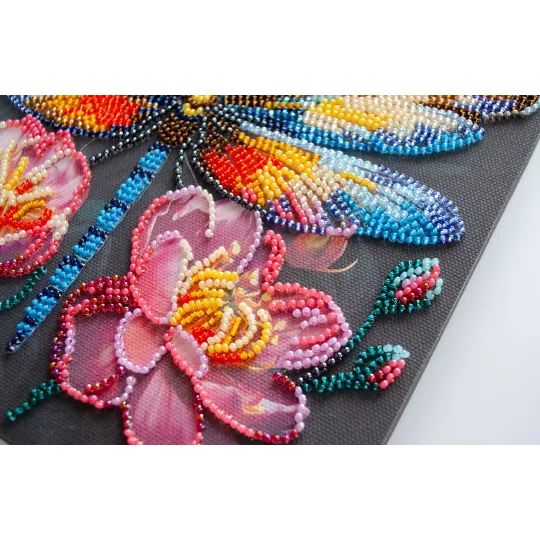 Kit de broderie de perles principal Ailes vacillantes (Décors) 20x20 cm AAMB-106