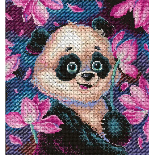 Cross stitch kit "Romantic panda" SNV-831