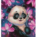 Cross stitch kit "Romantic panda" SNV-831