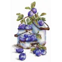 Cross stitch kit "Garden plums" SNV-877