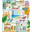 Cross stitch kit "Sampler. On the beach" SNV-883