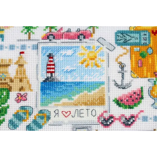 Cross stitch kit "Sampler. On the beach" SNV-883