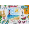 Cross stitch kit "Sampler. On the beach" SNV-883