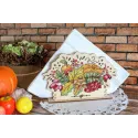 Cross-stich on wooden base "Napkin holder “Autumn Bouquet” SO-091