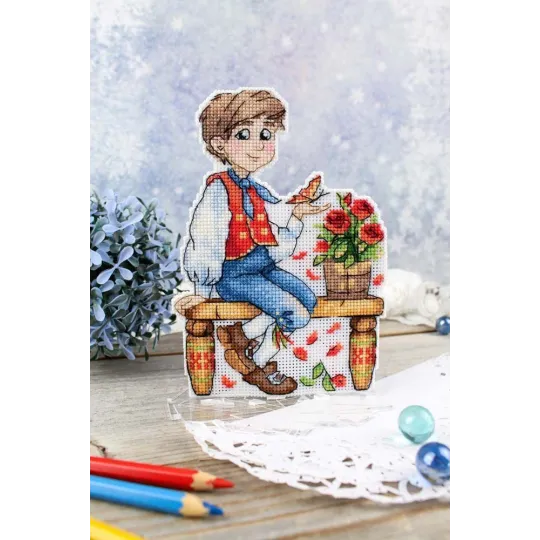 Cross stitch kit "Boy with a cold heart" SR-925