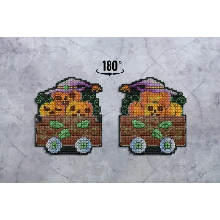 Cross stitch kit "Pumpkin Wagon" SR-930