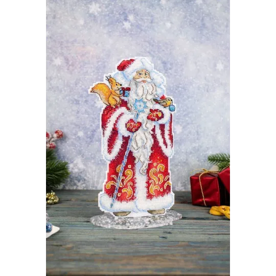 Cross stitch kit "Santa Claus, with stand" SR-943