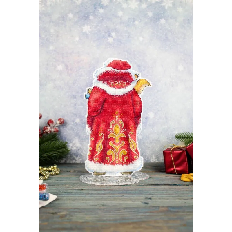 Cross stitch kit "Santa Claus, with stand" SR-943