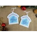 Cross stitch kit "Christmas tree houses, set of 2 pcs" ST-1079