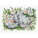 Cross stitch kit "Kitten in daisies" SV-682