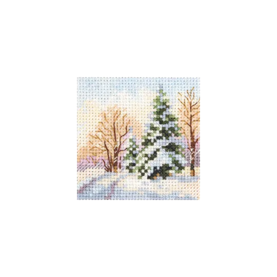 Cross stitch kit "Winter came. Spruce under the snow" S0-237