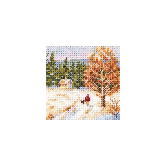 Cross stitch kit "Winter came. Way home" S0-239