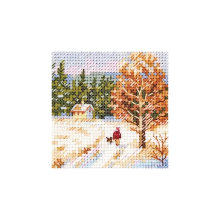 Cross stitch kit "Winter came. Way home" S0-239