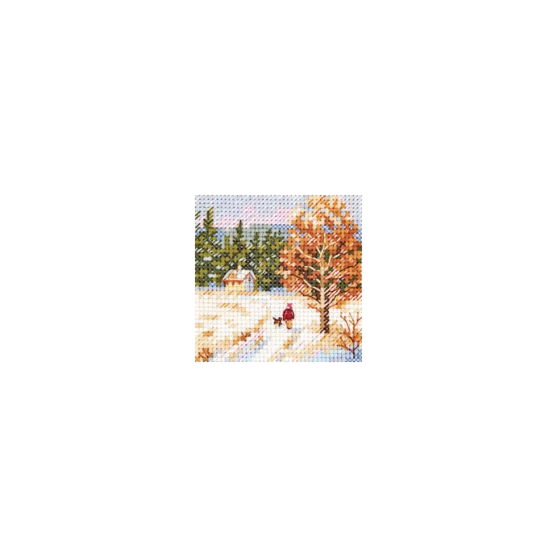 Cross stitch kit "Winter came. Way home" S0-239