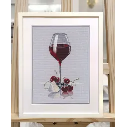 Kit de point de croix « Soirée cerises » S1601