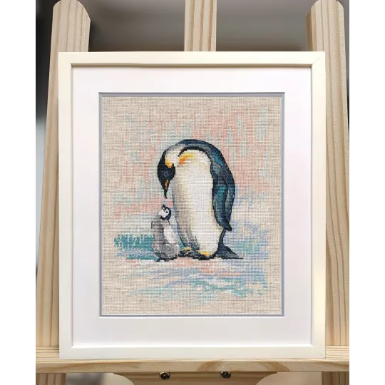 Cross stitch kit "Penguins" S1606