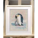 Cross stitch kit "Penguins" S1606