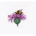 Cross stitch kit "Bumblebee on a flower" S1608