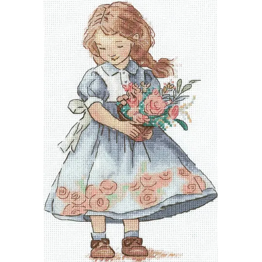 Cross stitch kit "Spring Girl" SAND-35