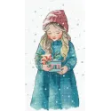 Cross stitch kit "Winter Girl" SAND-37