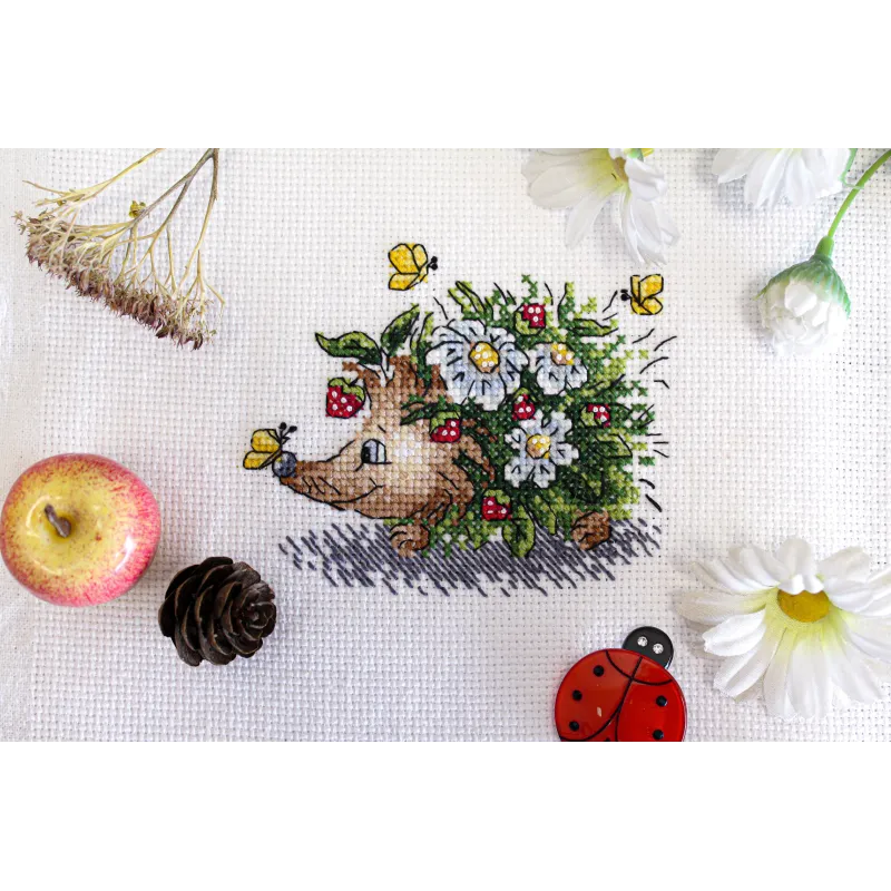 Cross stitch kit "Spring hedgehog" SM-660